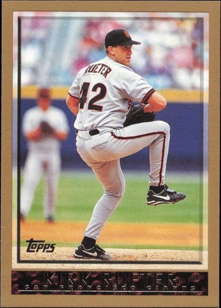 Kirk Rueter 1998 Topps #359 Baseball Trading Card - Front 1998 Topps Kirk Rueter #359 baseball trading card front