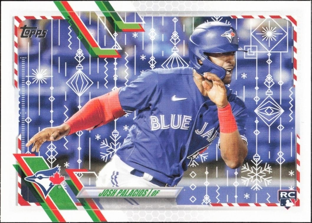 Josh Palacios 2021 Topps Holiday #HW3 Baseball Trading Card - Front 2021 Topps Holiday Josh Palacios #HW3 baseball trading card front
