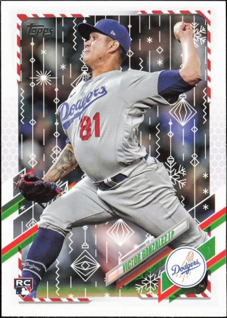2021 Topps Holiday Victor Gonzalez #HW166 trading card
