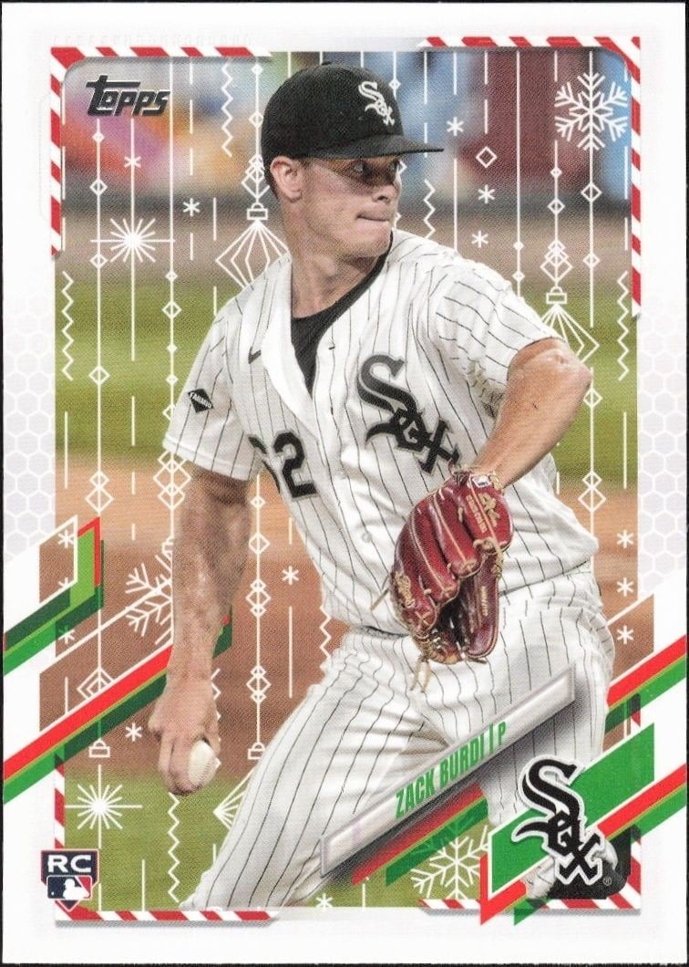 Zack Burdi 2021 Topps Holiday #HW90 Baseball Trading Card - Front 2021 Topps Holiday Zack Burdi #HW90 baseball trading card front