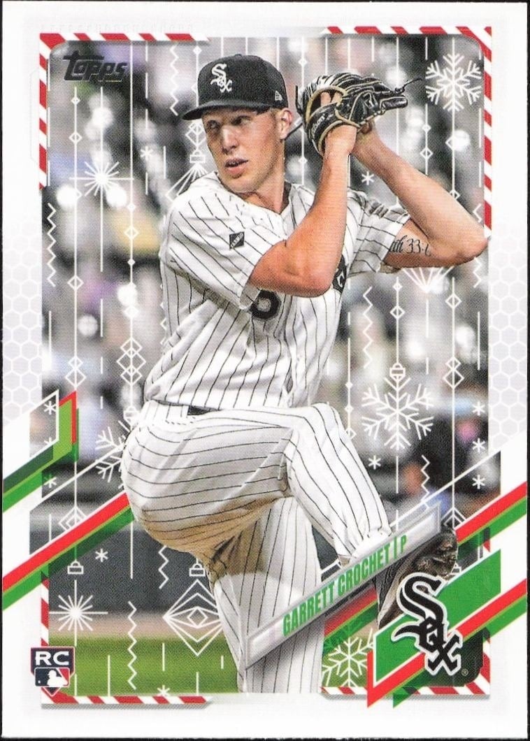 Garrett Crochet 2021 Topps Holiday #HW118 Baseball Trading Card - Front 2021 Topps Holiday Garrett Crochet #HW118 baseball trading card front