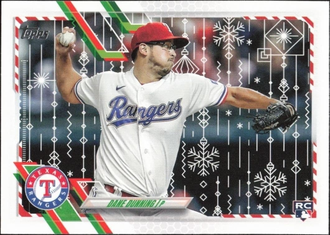 2021 Topps Holiday Dane Dunning #HW65 trading card
