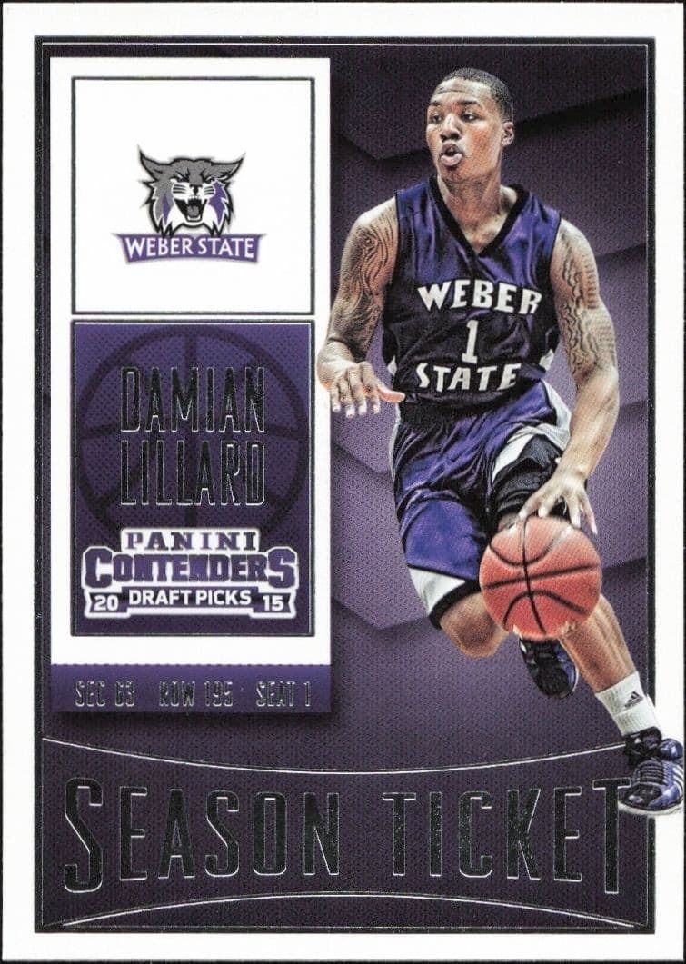 2015-16 Panini Contenders Draft Picks Damian Lillard #20 trading card