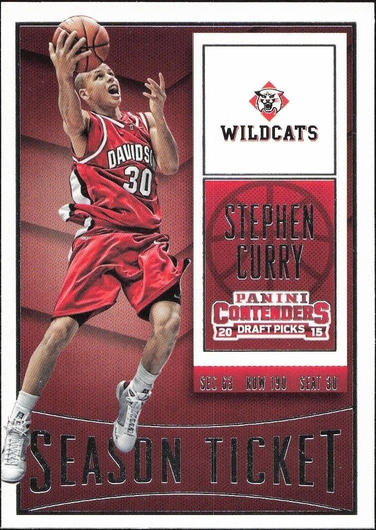 2015-16 Panini Contenders Draft Picks Stephen Curry #87 trading card