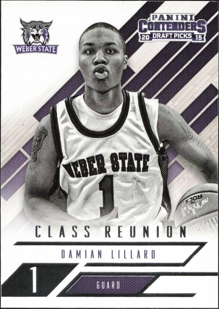 Damian Lillard 2015-16 Panini Contenders Draft Picks #6 Basketball Trading Card - Front 2015-16 Panini Contenders Draft Picks Damian Lillard #6 basketball trading card front