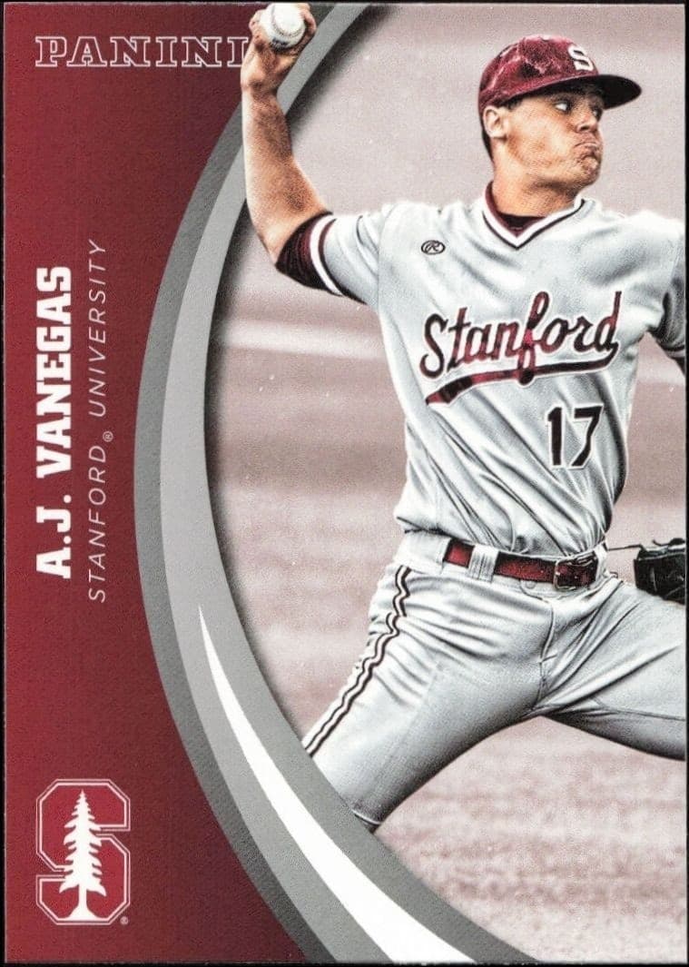 2015 Panini Stanford University A.J Vanegas #48 trading card