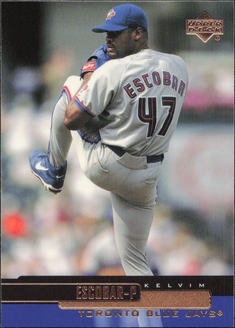 Kelvim Escobar 2000 Upper Deck #255 Baseball Trading Card - Front 2000 Upper Deck Kelvim Escobar #255 baseball trading card front