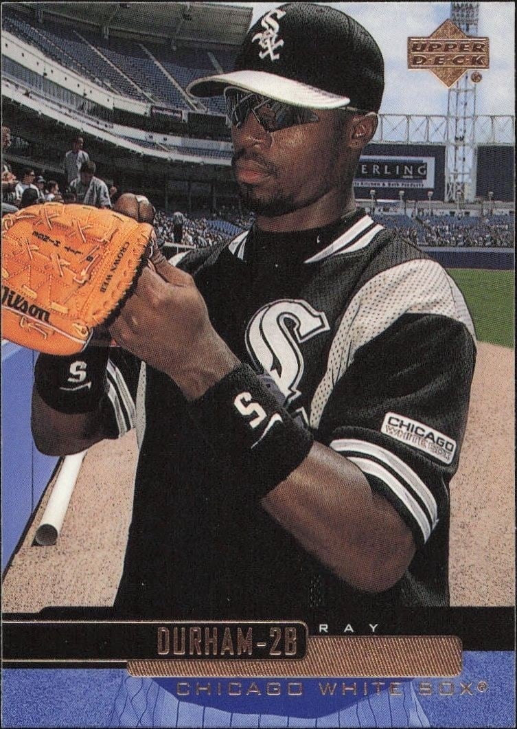 Ray Durham 2000 Upper Deck #77 Baseball Trading Card - Front 2000 Upper Deck Ray Durham #77 baseball trading card front