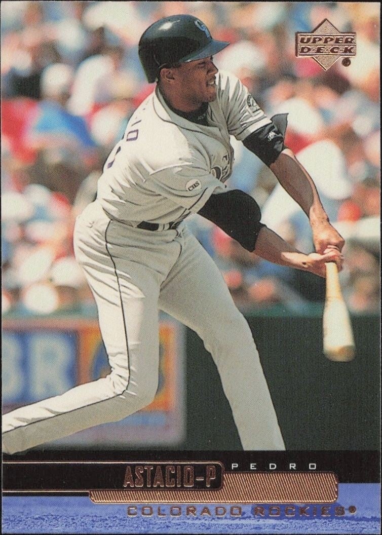 Pedro Astacio 2000 Upper Deck #104 Baseball Trading Card - Front 2000 Upper Deck Pedro Astacio #104 baseball trading card front