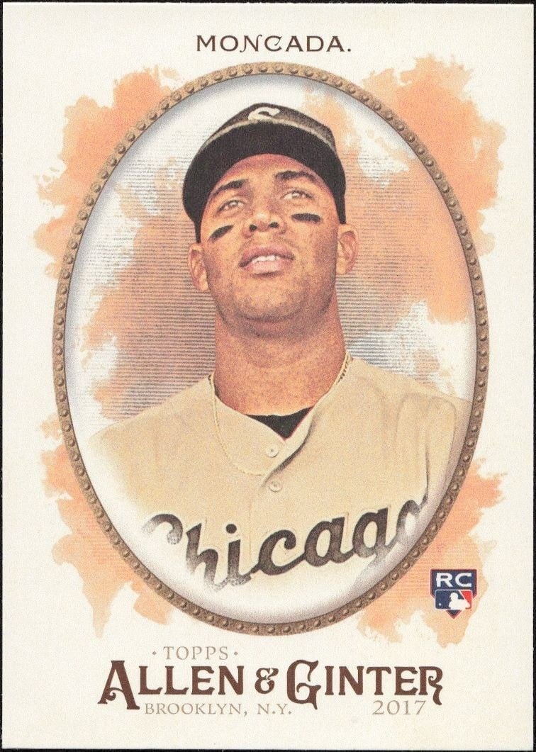 Yoan Moncada 2017 Topps Allen & Ginter #281 Baseball Trading Card - Front 2017 Topps Allen & Ginter Yoan Moncada #281 baseball trading card front