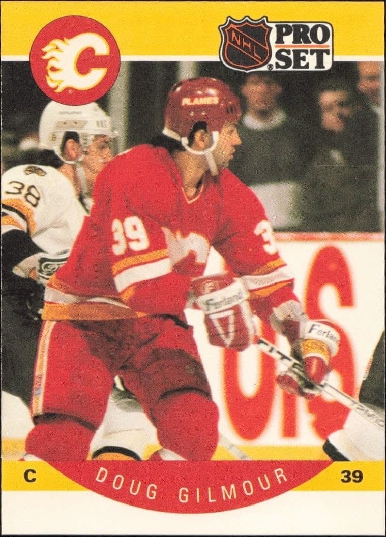 1990-91 Pro-Set Series 1 Doug Gilmour #34 trading card