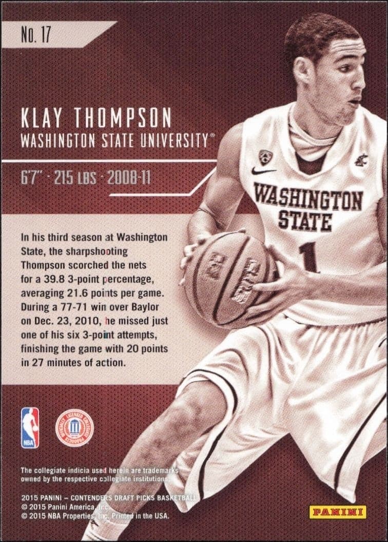 Klay Thompson - Back