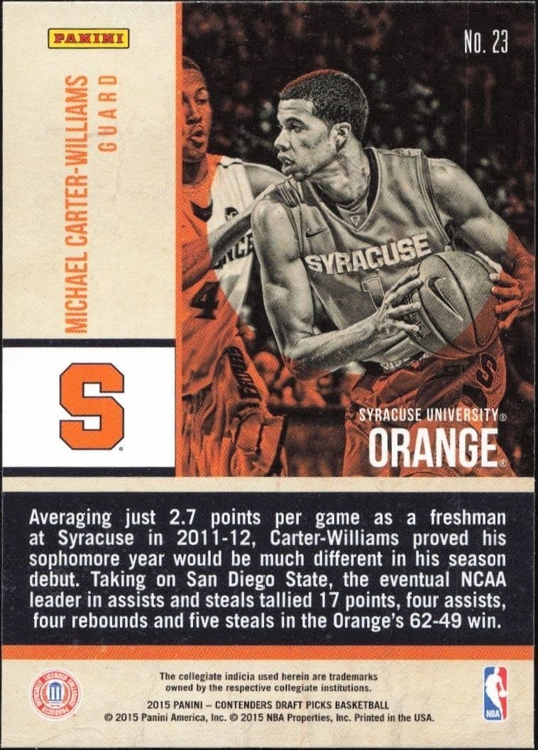 Michael Carter-Williams - Back