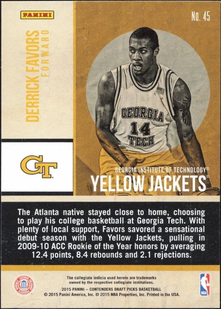 Derrick Favors - Back