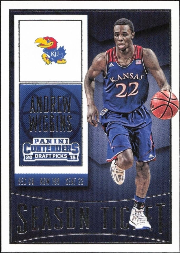 2015-16 Panini Contenders Draft Picks Andrew Wiggins #8 trading card