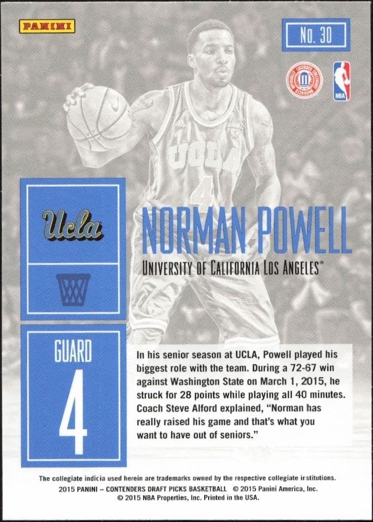 Norman Powell - Back