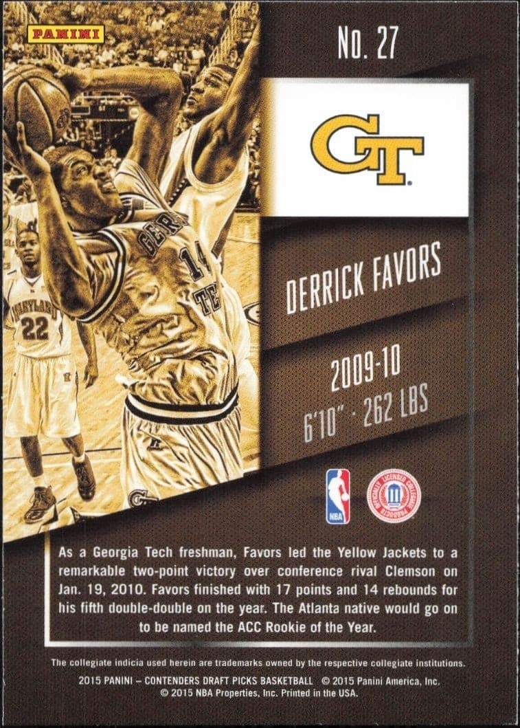 Derrick Favors - Back
