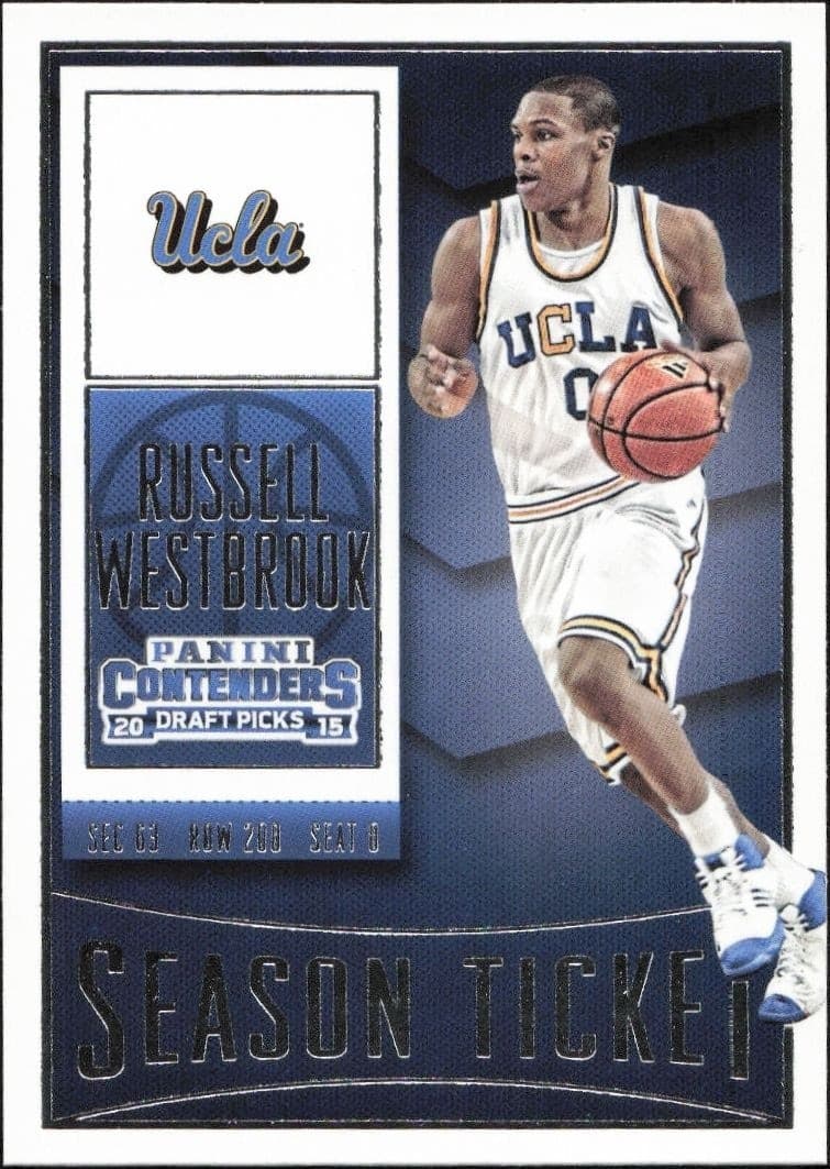 2015-16 Panini Contenders Draft Picks Russell Westbrook #85 trading card