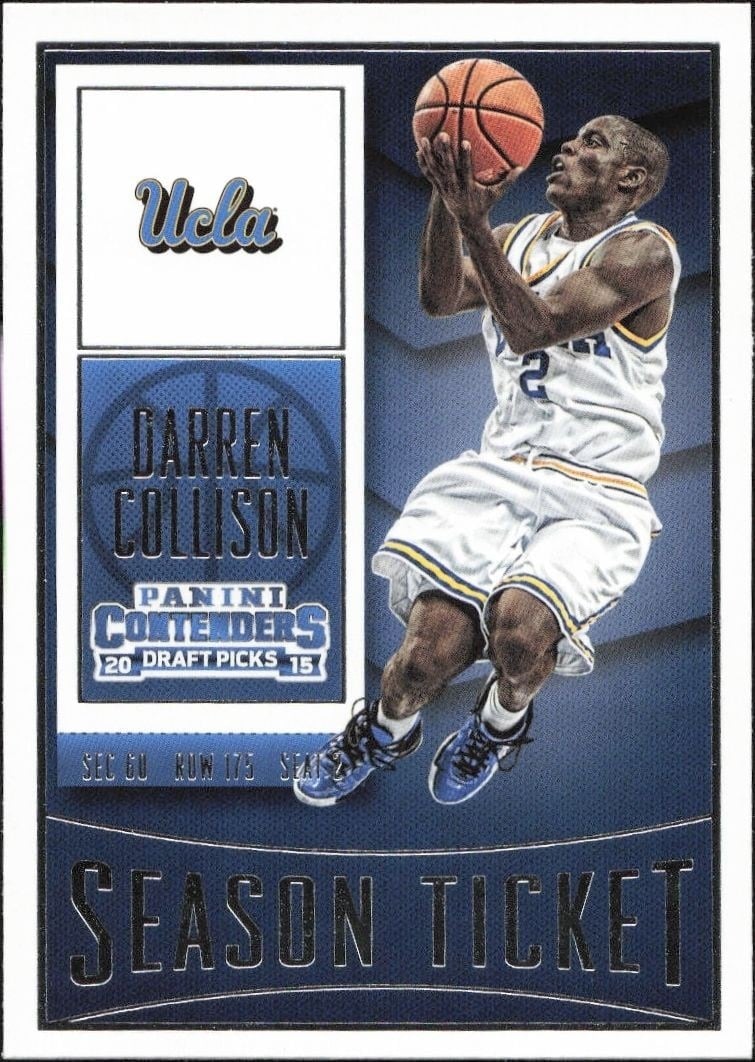 Darren Collison 2015-16 Panini Contenders Draft Picks #21 Basketball Trading Card - Front 2015-16 Panini Contenders Draft Picks Darren Collison #21 basketball trading card front