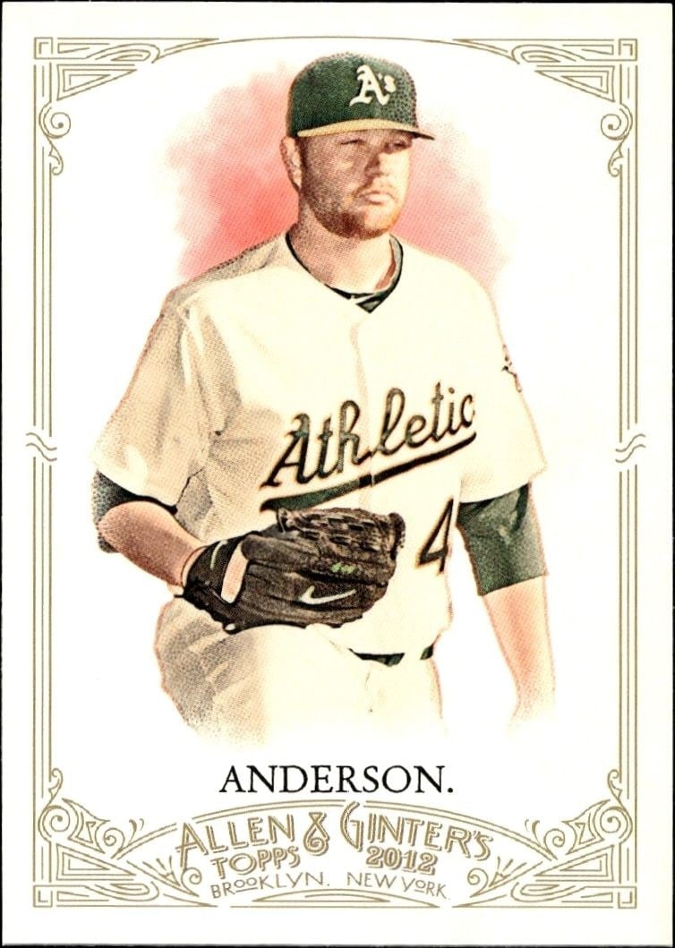 2012 Topps Allen & Ginter Brett Anderson #244 trading card