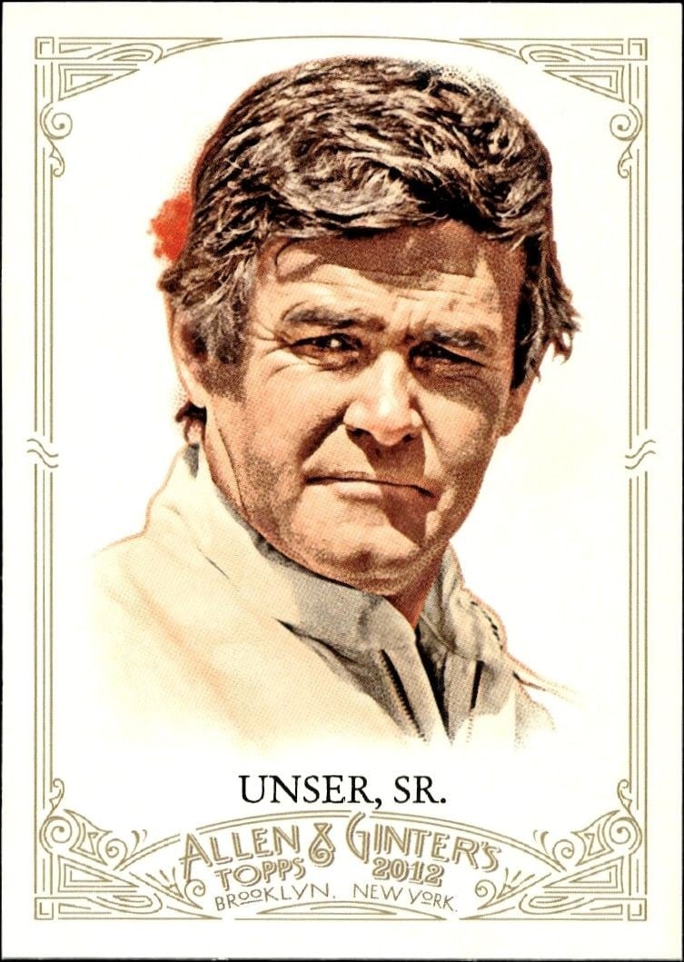 Al Unser 2012 Topps Allen & Ginter #237 Baseball Trading Card - Front 2012 Topps Allen & Ginter Al Unser #237 baseball trading card front