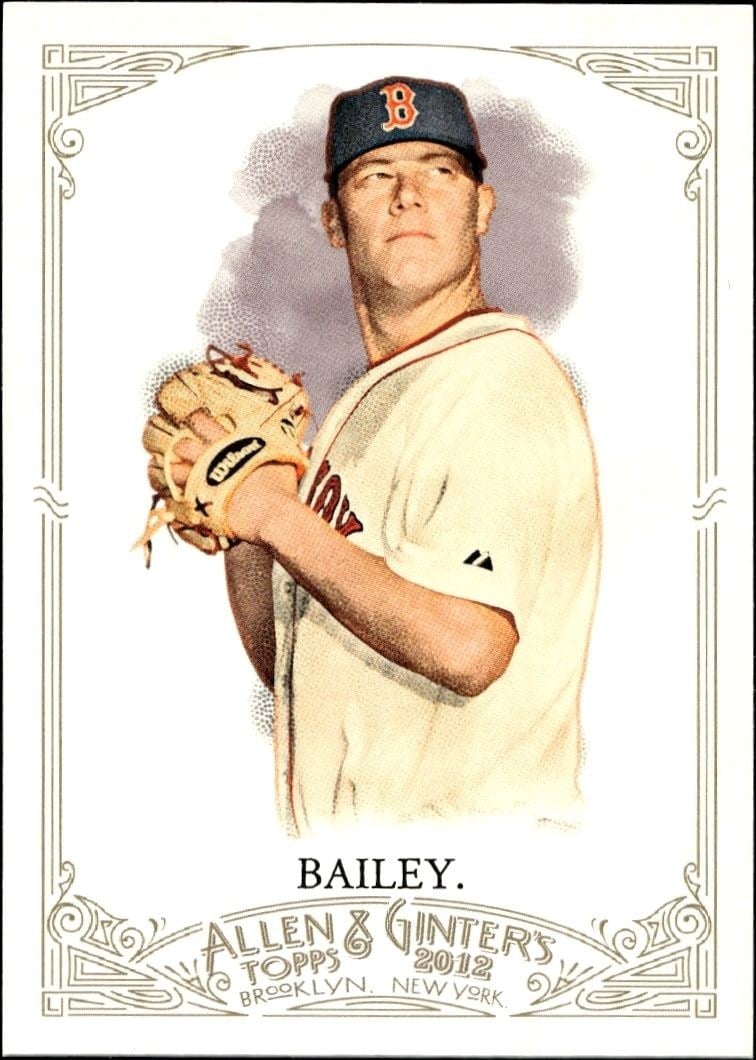 Andrew Bailey 2012 Topps Allen & Ginter #241 Baseball Trading Card - Front 2012 Topps Allen & Ginter Andrew Bailey #241 baseball trading card front