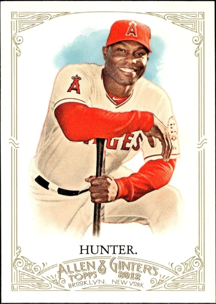 Torii Hunter 2012 Topps Allen & Ginter #246 Baseball Trading Card - Front 2012 Topps Allen & Ginter Torii Hunter #246 baseball trading card front