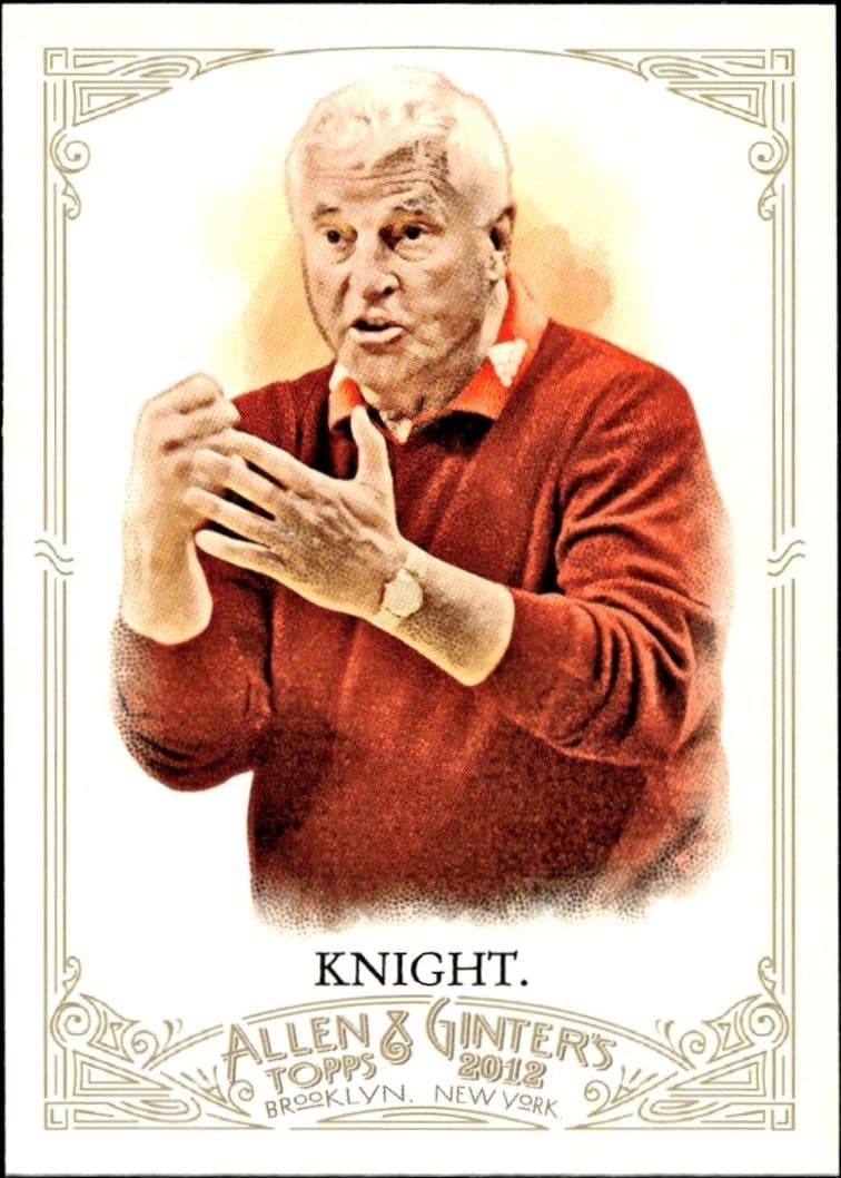 2012 Topps Allen & Ginter Bob Knight #19 trading card