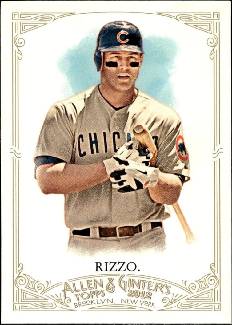 Anthony Rizzo 2012 Topps Allen & Ginter #270 Baseball Trading Card - Front 2012 Topps Allen & Ginter Anthony Rizzo #270 baseball trading card front