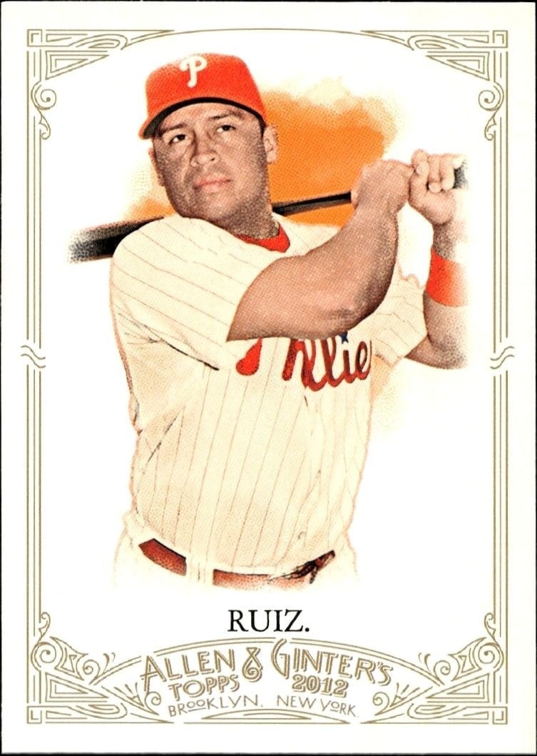 Carlos Ruiz 2012 Topps Allen & Ginter #266 Baseball Trading Card - Front 2012 Topps Allen & Ginter Carlos Ruiz #266 baseball trading card front