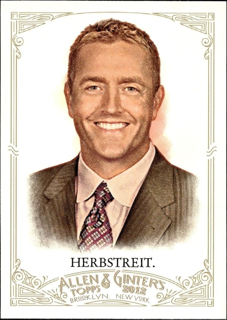 Kirk Herbstreit 2012 Topps Allen & Ginter #36 Baseball Trading Card - Front 2012 Topps Allen & Ginter Kirk Herbstreit #36 baseball trading card front