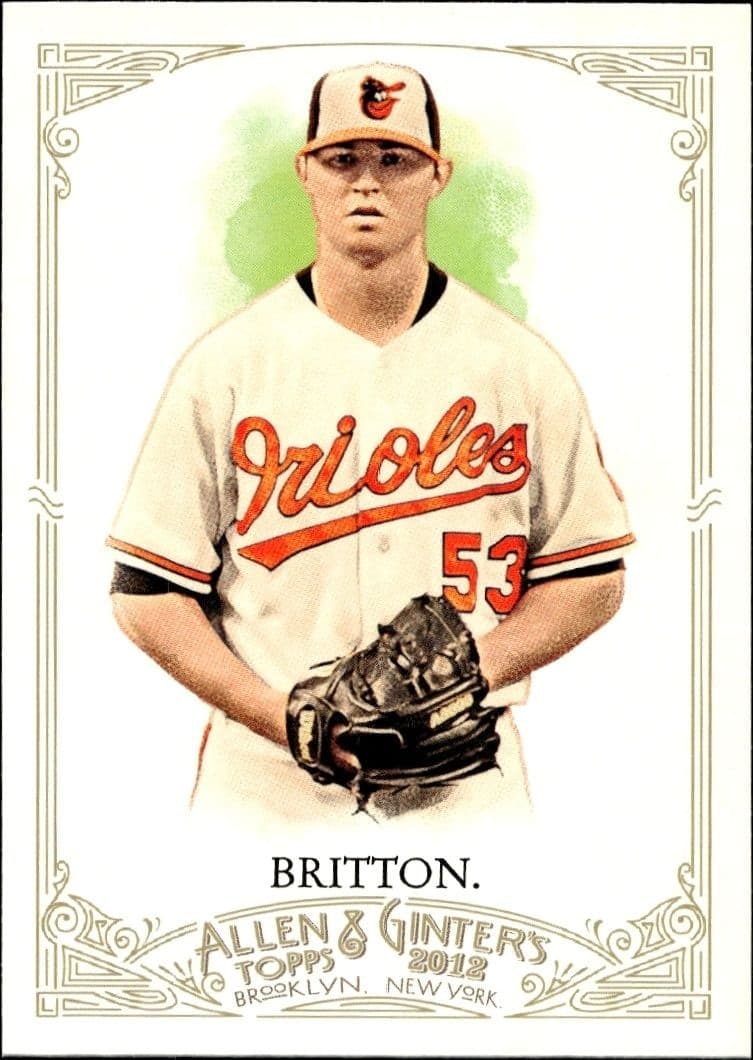 2012 Topps Allen & Ginter Zach Britton #63 trading card