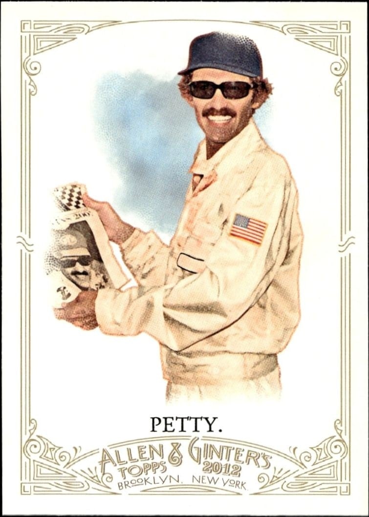 Richard Petty 2012 Topps Allen & Ginter #61 Baseball Trading Card - Front 2012 Topps Allen & Ginter Richard Petty #61 baseball trading card front