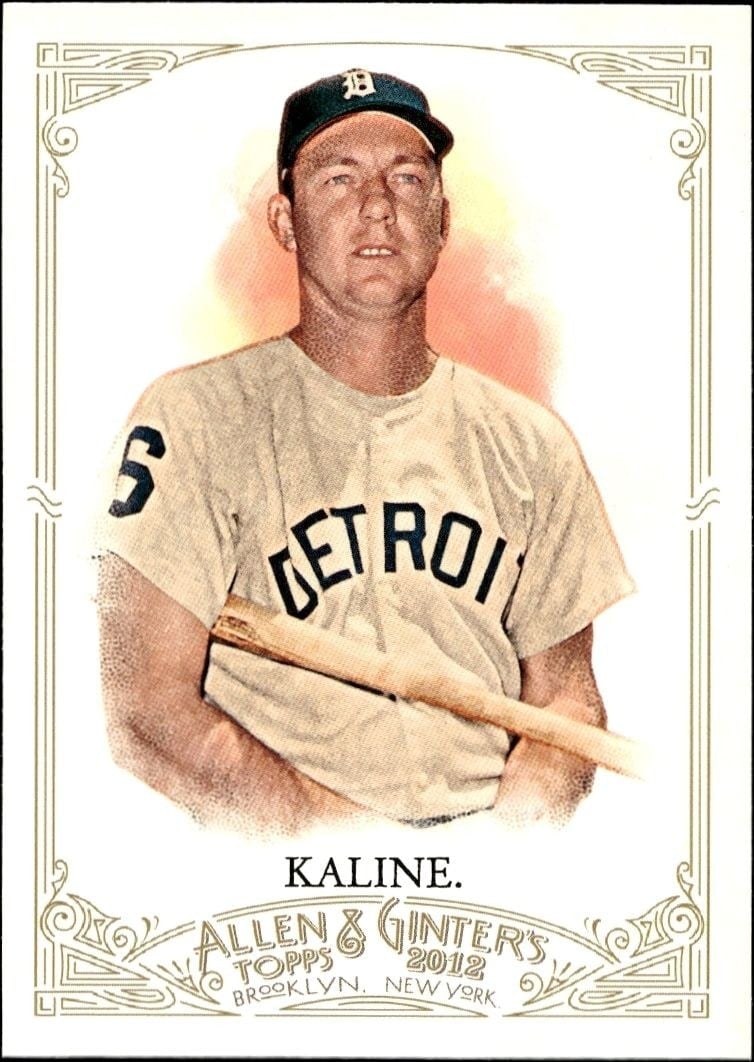 Al Kaline 2012 Topps Allen & Ginter #54 Baseball Trading Card - Front 2012 Topps Allen & Ginter Al Kaline #54 baseball trading card front