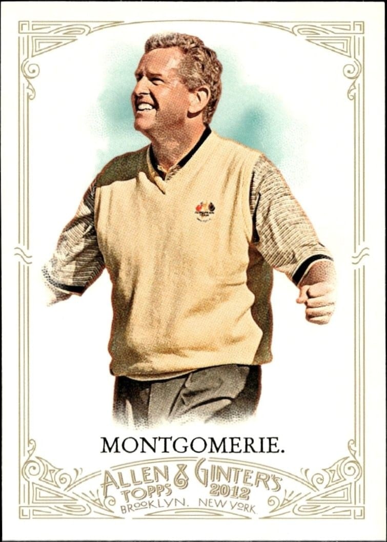 Colin Montgomerie 2012 Topps Allen & Ginter #55 Baseball Trading Card - Front 2012 Topps Allen & Ginter Colin Montgomerie #55 baseball trading card front