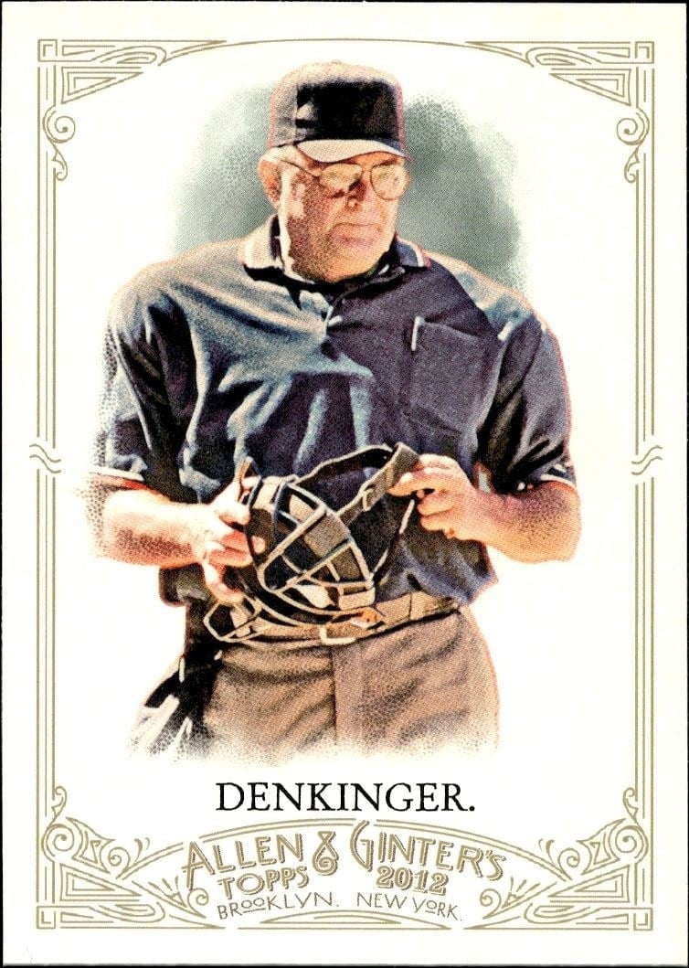 Don Denkinger 2012 Topps Allen & Ginter #51 Baseball Trading Card - Front 2012 Topps Allen & Ginter Don Denkinger #51 baseball trading card front