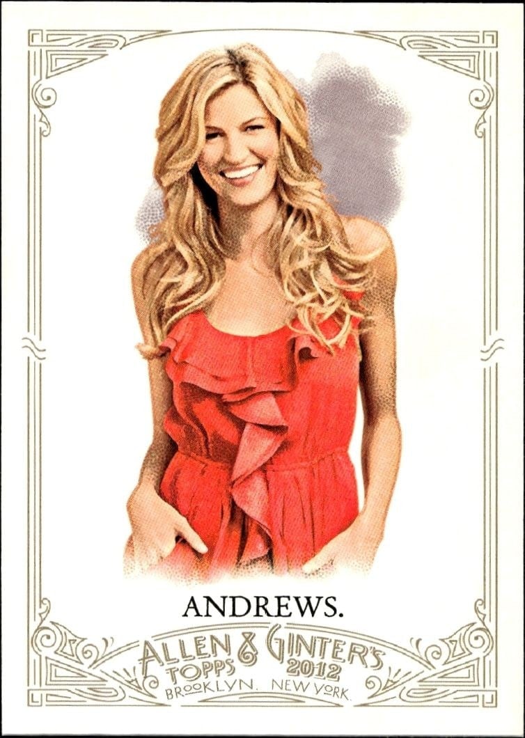 Erin Andrews 2012 Topps Allen & Ginter #75 Baseball Trading Card - Front 2012 Topps Allen & Ginter Erin Andrews #75 baseball trading card front