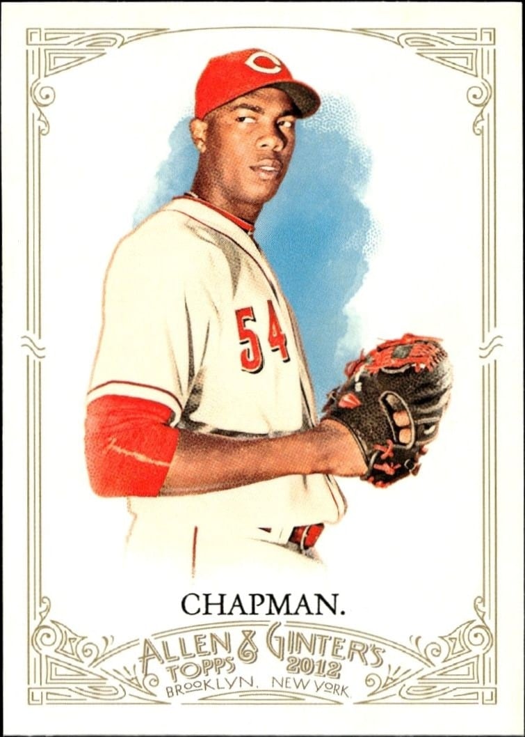 2012 Topps Allen & Ginter Aroldis Chapman #70 trading card