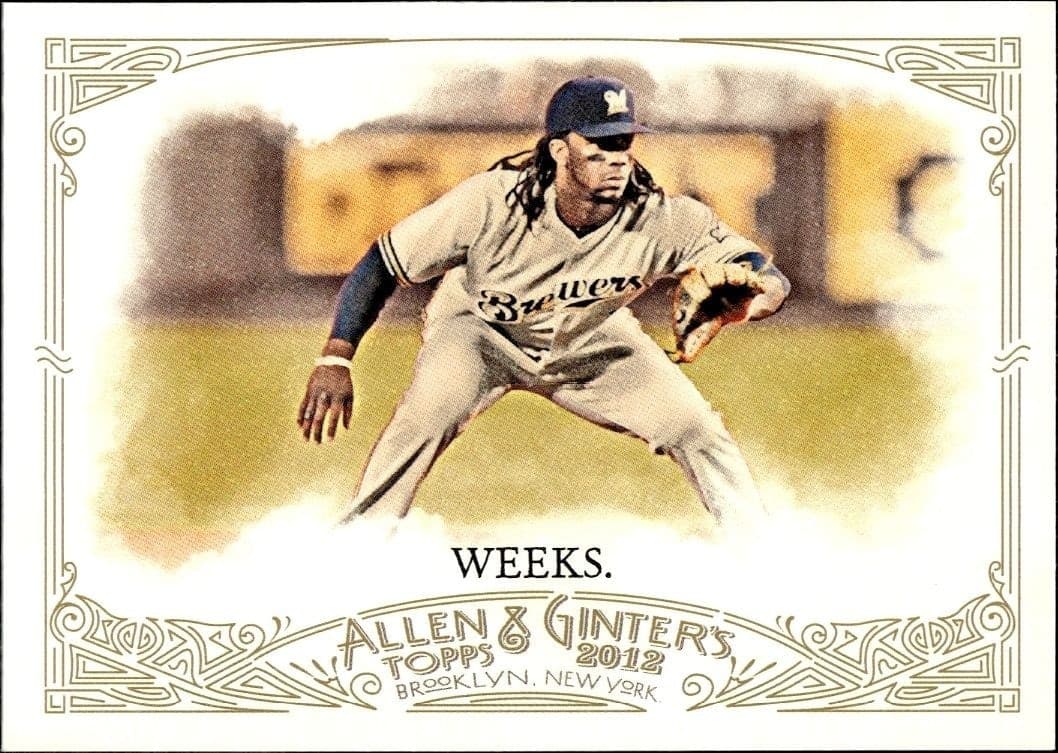 2012 Topps Allen & Ginter Rickie Weeks #68 trading card