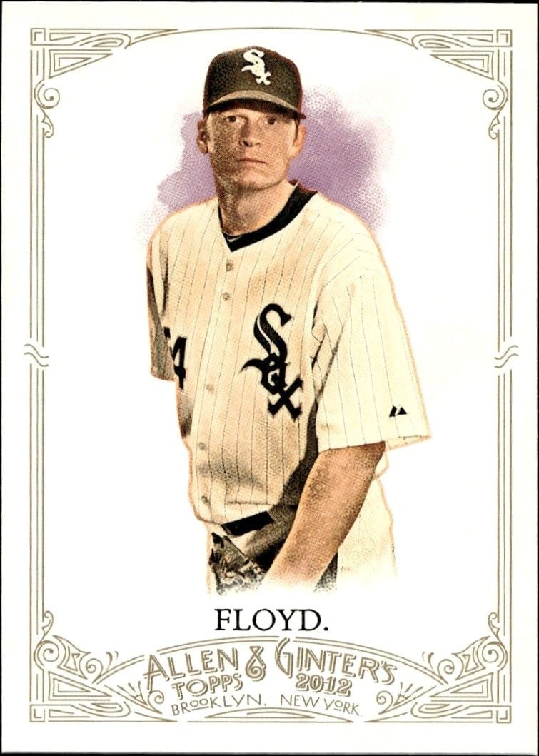 Gavin Floyd 2012 Topps Allen & Ginter #96 Baseball Trading Card - Front 2012 Topps Allen & Ginter Gavin Floyd #96 baseball trading card front