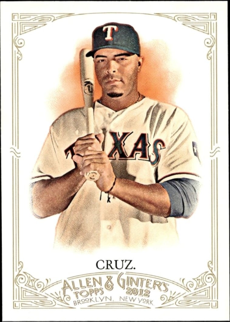 Nelson Cruz 2012 Topps Allen & Ginter #98 Baseball Trading Card - Front 2012 Topps Allen & Ginter Nelson Cruz #98 baseball trading card front