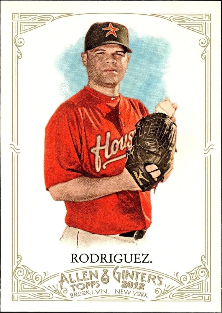 Wandy Rodriguez 2012 Topps Allen & Ginter #111 Baseball Trading Card - Front 2012 Topps Allen & Ginter Wandy Rodriguez #111 baseball trading card front