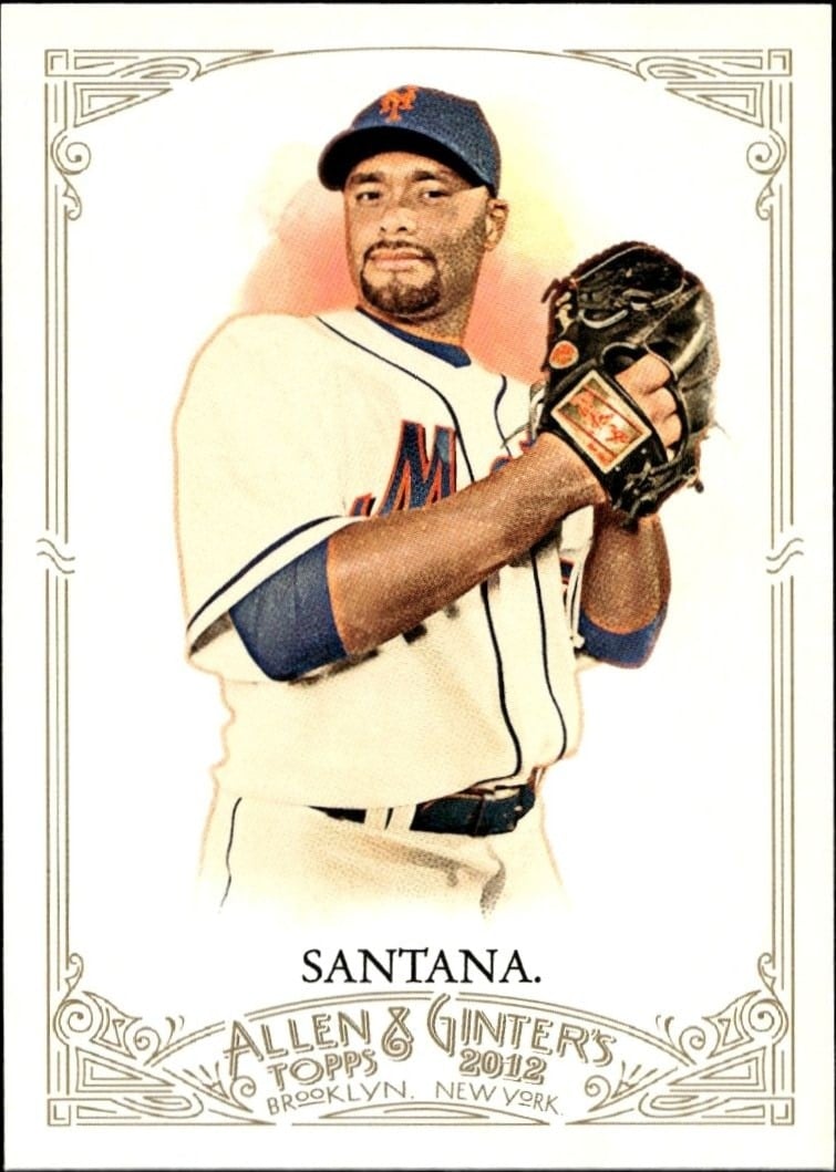 2012 Topps Allen & Ginter Johan Santana #114 trading card