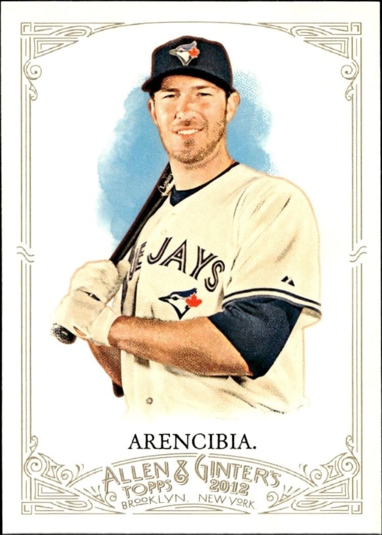 2012 Topps Allen & Ginter J.P. Arencibia #108 trading card