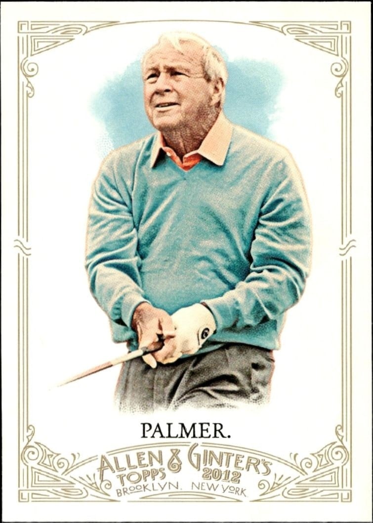 Arnold Palmer 2012 Topps Allen & Ginter #105 Baseball Trading Card - Front 2012 Topps Allen & Ginter Arnold Palmer #105 baseball trading card front