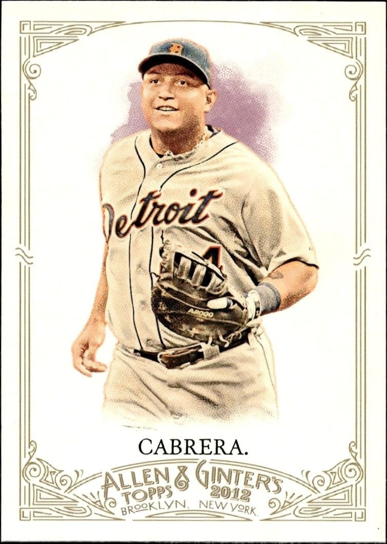 2012 Topps Allen & Ginter Miguel Cabrera #3 trading card