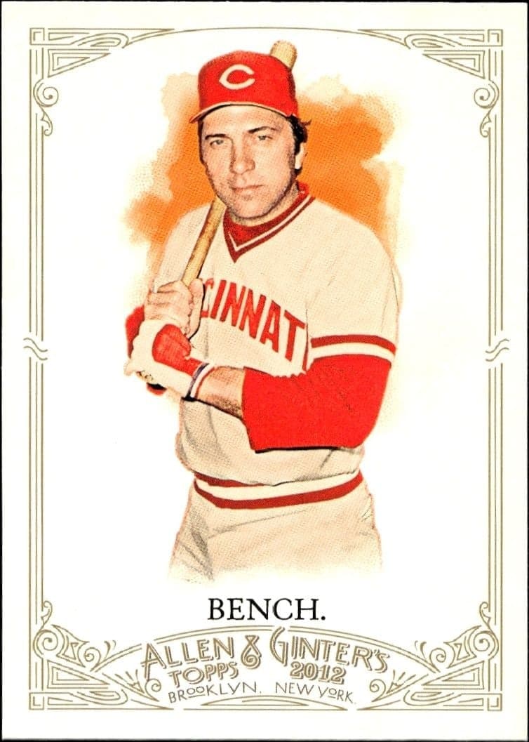 2012 Topps Allen & Ginter Johnny Bench #6 trading card