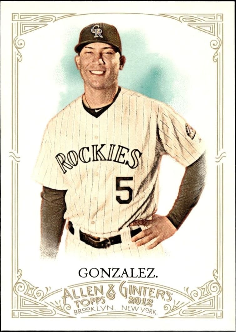 2012 Topps Allen & Ginter Carlos Gonzalez #148 trading card