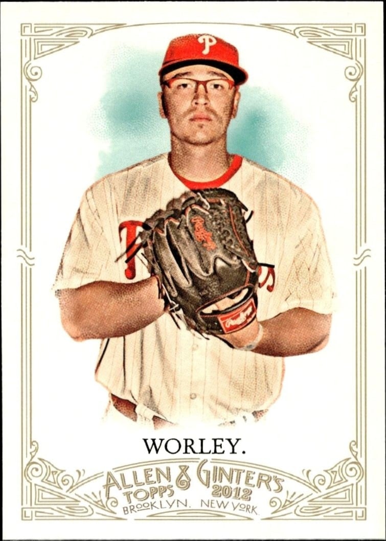 2012 Topps Allen & Ginter Vance Worley #141 trading card