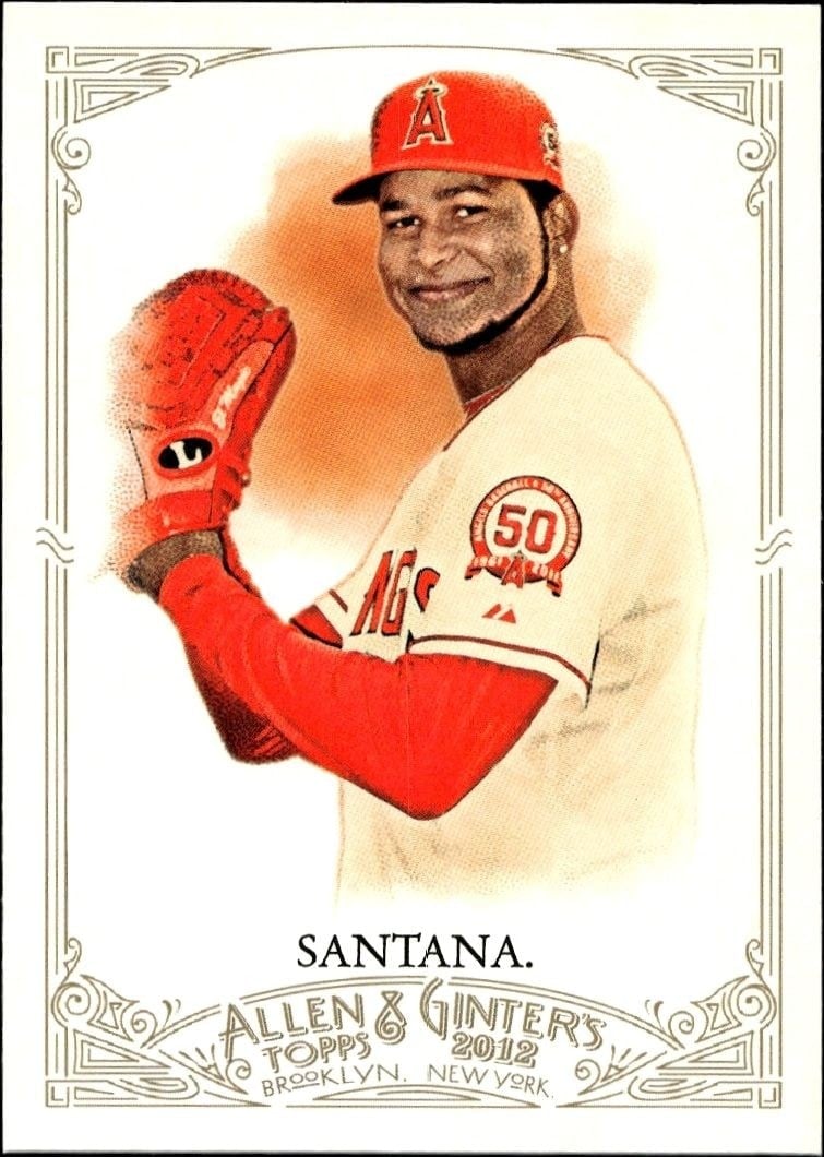 2012 Topps Allen & Ginter Ervin Santana #166 trading card